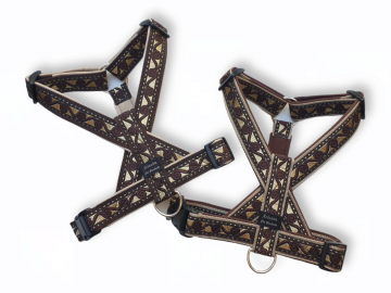 Bruin band karamel voering en camel band bruine voering