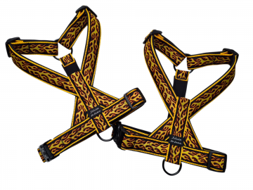 Geel band zwarte voering