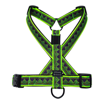 Neon groen band zwarte voering