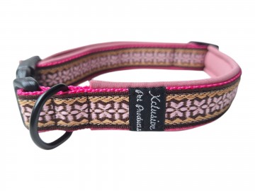 Fuchsia band oudroze voering