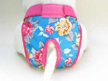 Loopsheidbroekje blue flower