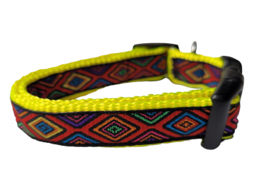 Neon geel puppybandje deluxe