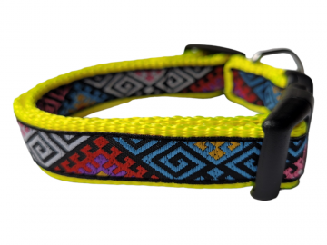 Neon geel puppybandje deluxe