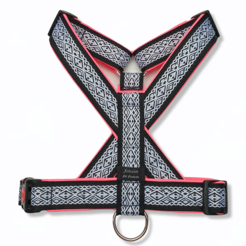 Zwart band neon roze voering