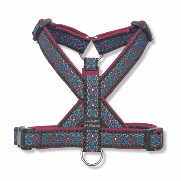 Zwart band bordeaux voering