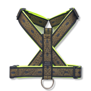 Zwart band neon geel/groen voering