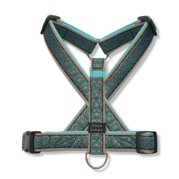 Camel band turquoise voering