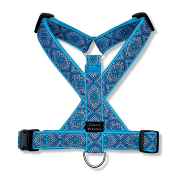 Sky blauw band aqua blauw voering