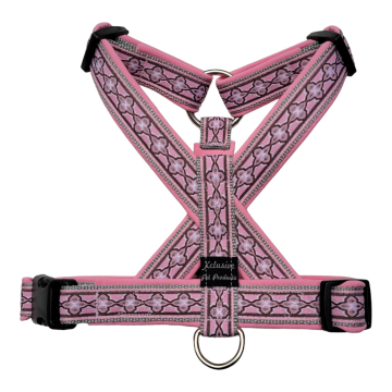 Grijs band roze voering