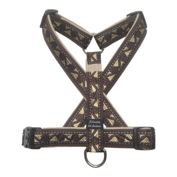 Bruin band karamel voering