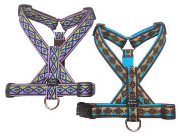 Lila band bruine voering