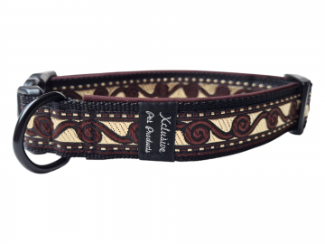 Zwart band bruine voering